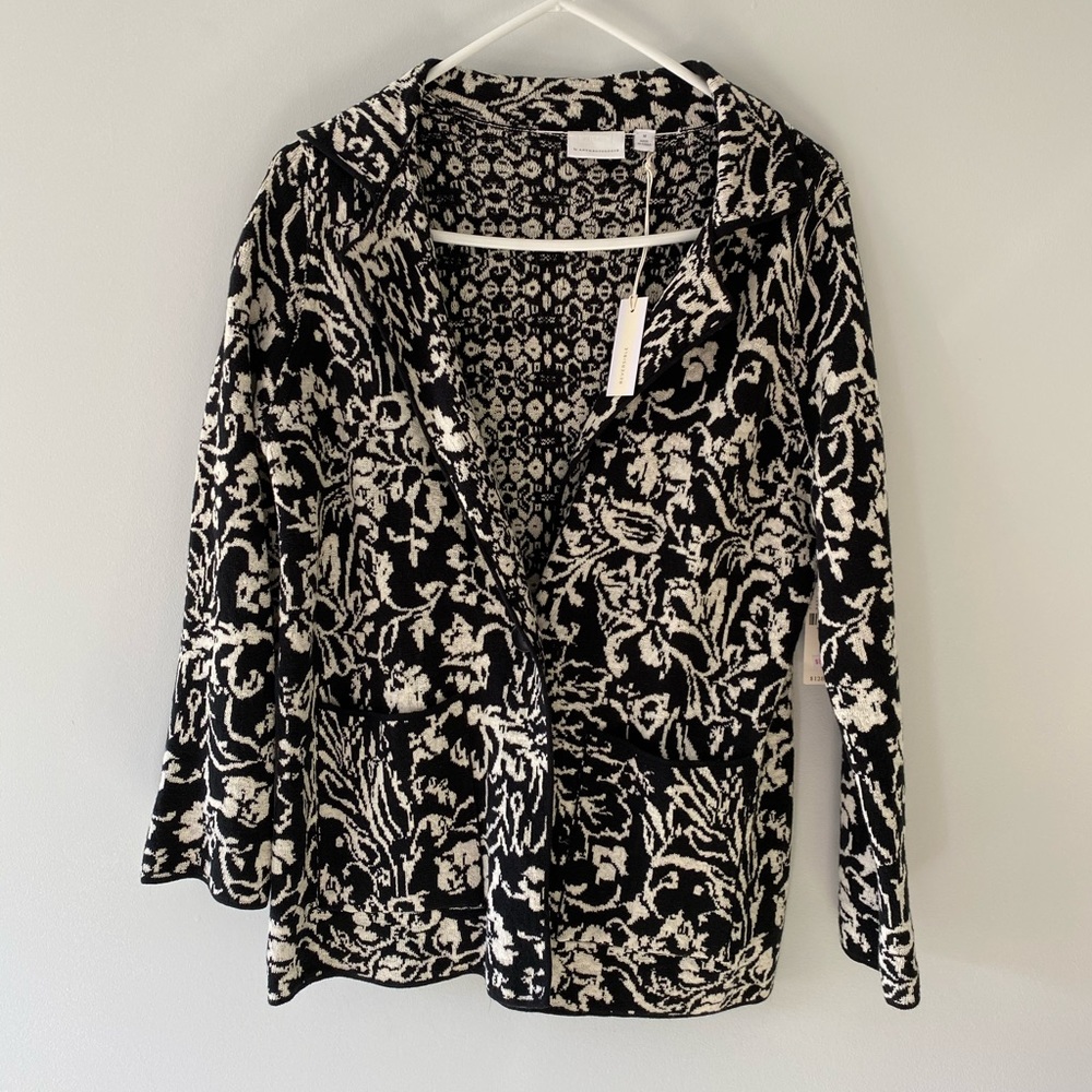 NWT Reversible Knit Sweater Blazer